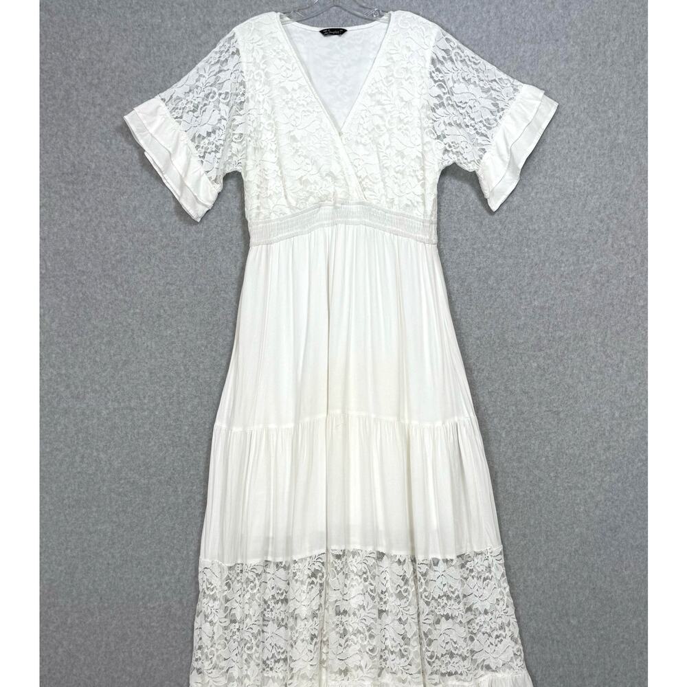 Simplee Apparel White Lace Maxi Dress - Picture 3 of 16